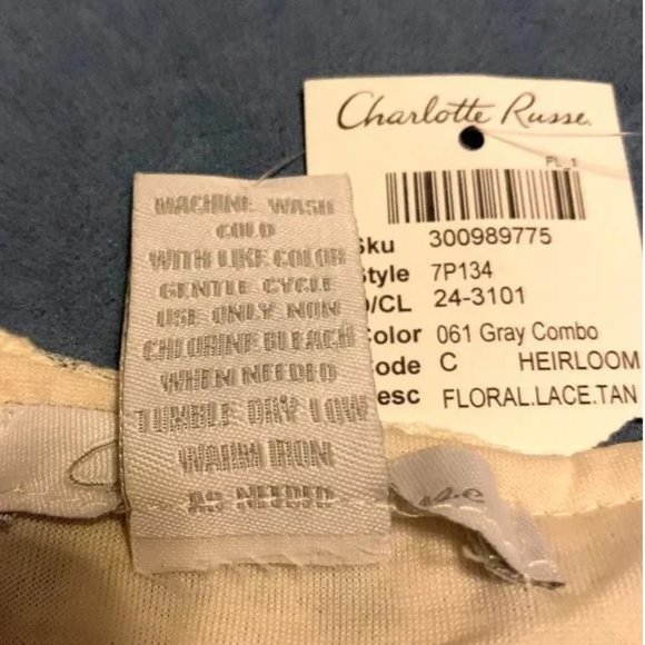 NWT Charlotte Russe Sleeveless Lace Mini Dress - Picture 7 of 7